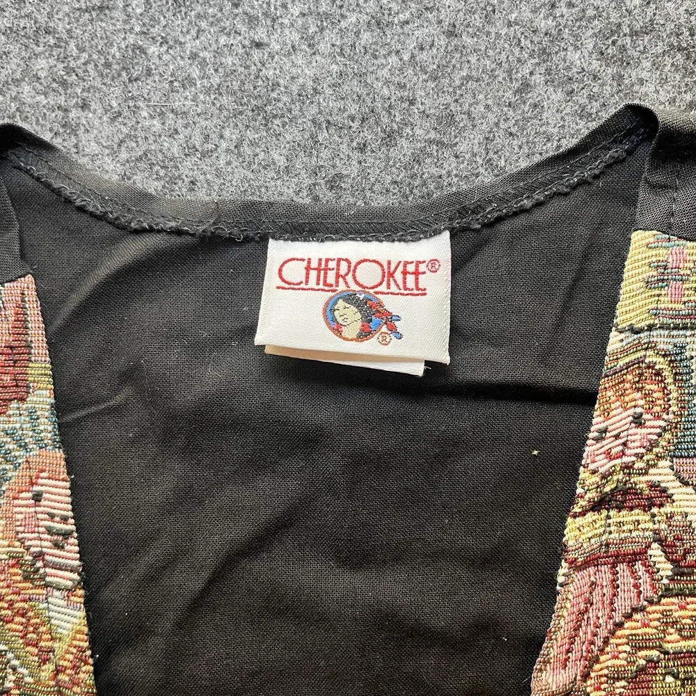 Vintage Cherokee Children‎ of the World Tapestry Vest Girls 6X USA
